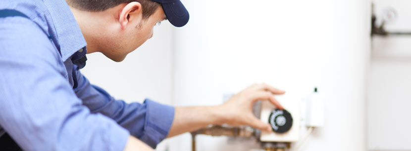 Danny is performing a routine maintenance check on a water heater unit